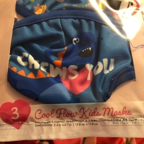 5/$13 Love Bug kids face masks New! 3 pack cool flow - Picture 7 of 16
